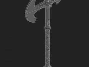 ascia da guerra celtica Modello 3D