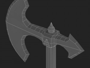 celtic war axe Modelo 3D
