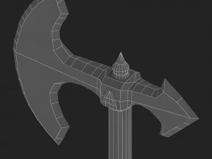 ascia da guerra celtica Modello 3D