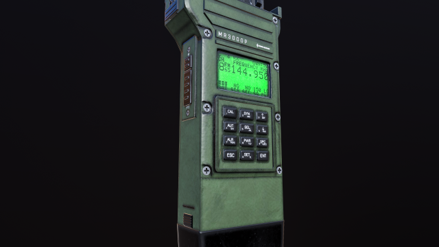 mr3000p vhf tactical military radio Modello 3D .c4d .max .obj .3ds .fbx .stl .blend