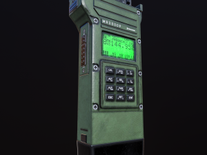 mr3000p vhf tactical military radio 3D Модель