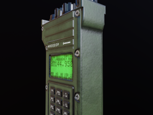 mr3000p vhf tactical military radio 3D Model