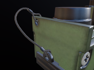 mr3000p vhf tactical military radio 3D Model