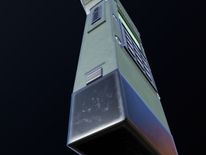 mr3000p vhf tactical military radio 3D Model