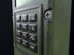 mr3000p vhf tactical military radio 3D Model