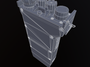mr3000p vhf tactical military radio 3D Model