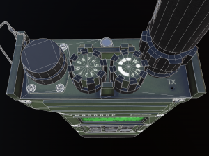 mr3000p vhf tactical military radio 3D Model