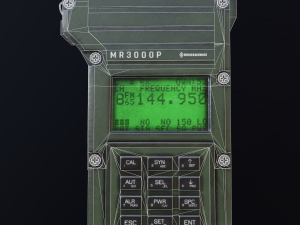 mr3000p vhf tactical military radio 3D Model