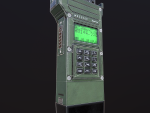 mr3000p vhf tactical military radio 3D Model