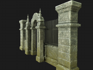 cemetery gateway 3D Model