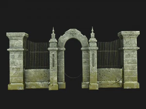 cemetery gateway 3D Model