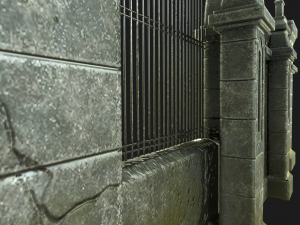 cemetery gateway 3D Model
