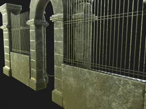 cemetery gateway 3D Model