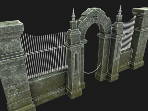 cemetery gateway 3D Model