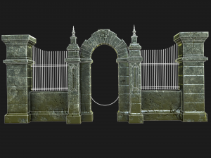 cemetery gateway 3D Model