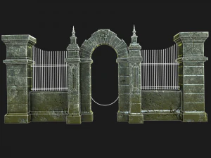 cemetery gateway 3D Model