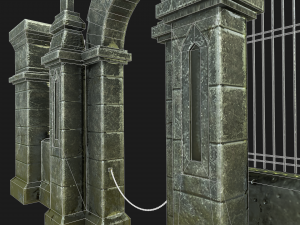 cemetery gateway 3D Model