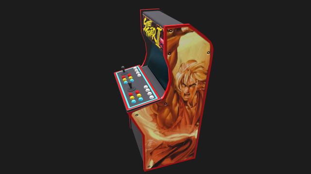arcade cabinet 3D-Modell .c4d .max .obj .3ds .fbx .stl .blend 