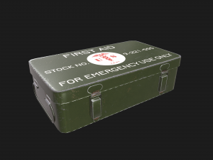 military first aid kit 3D Model