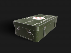 military first aid kit 3D Model