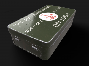 military first aid kit 3D Model
