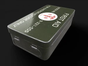 military first aid kit 3D Model