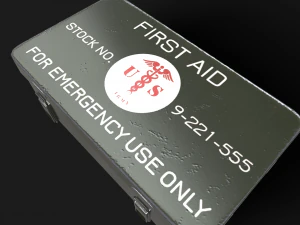 military first aid kit 3D Model