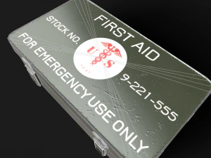 military first aid kit 3D Model