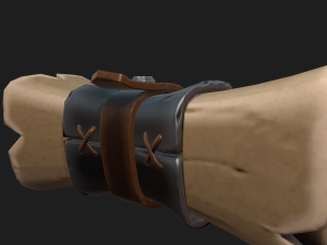 stylized scroll 3D Model