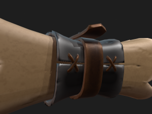 stylized scroll 3D Model