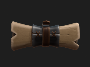 stylized scroll 3D Model