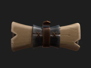 pergaminho estilizado Modelo 3D