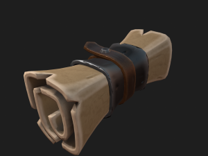 stylized scroll 3D Model