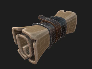 pergaminho estilizado Modelo 3D