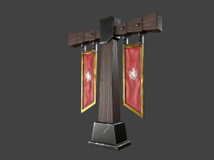 stylized pillar 3D Model