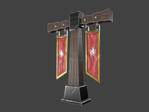 stylized pillar 3D-Modell