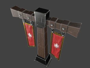 stylized pillar 3D Model