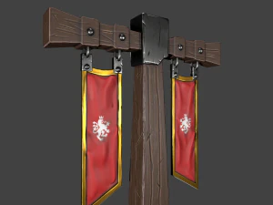 stylized pillar 3D Model