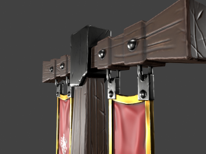 stylized pillar 3D-Modell