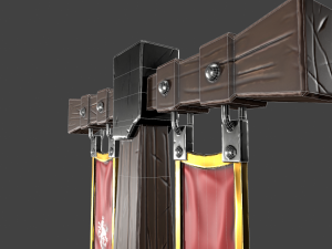stylized pillar 3D-Modell