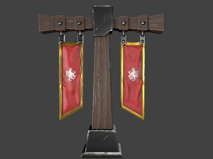 stylized pillar 3D-Modell