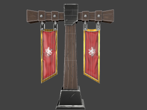 stylized pillar 3D-Modell