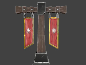 stylized pillar 3D Model