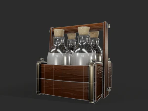 stylized milk carrier - tutorial included 3D Model