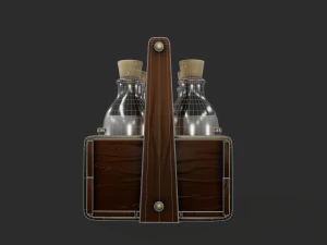 stylized milk carrier - tutorial included 3D Model