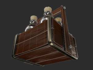 stylized milk carrier - tutorial included 3D Model