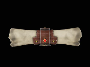stylized scroll - tutorial included 3D Model