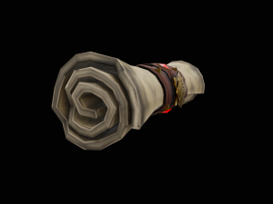 stylized scroll - tutorial included Modello 3D