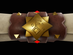 stylized scroll - tutorial included Modello 3D