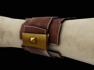 stylized scroll - tutorial included Modello 3D